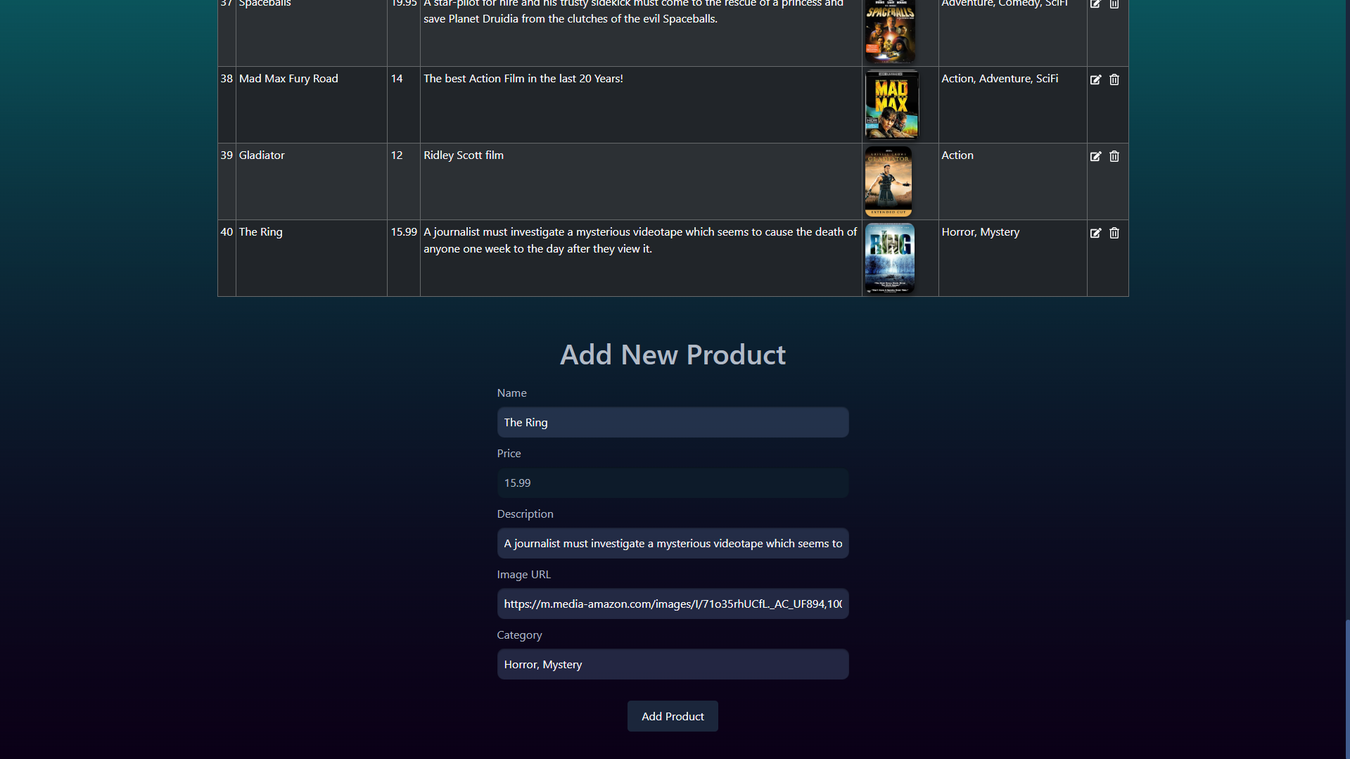 Product-Dashboard